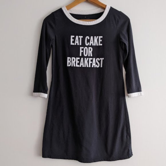 kate spade Other - Kate Spade Black Cake Nightgown Size XS